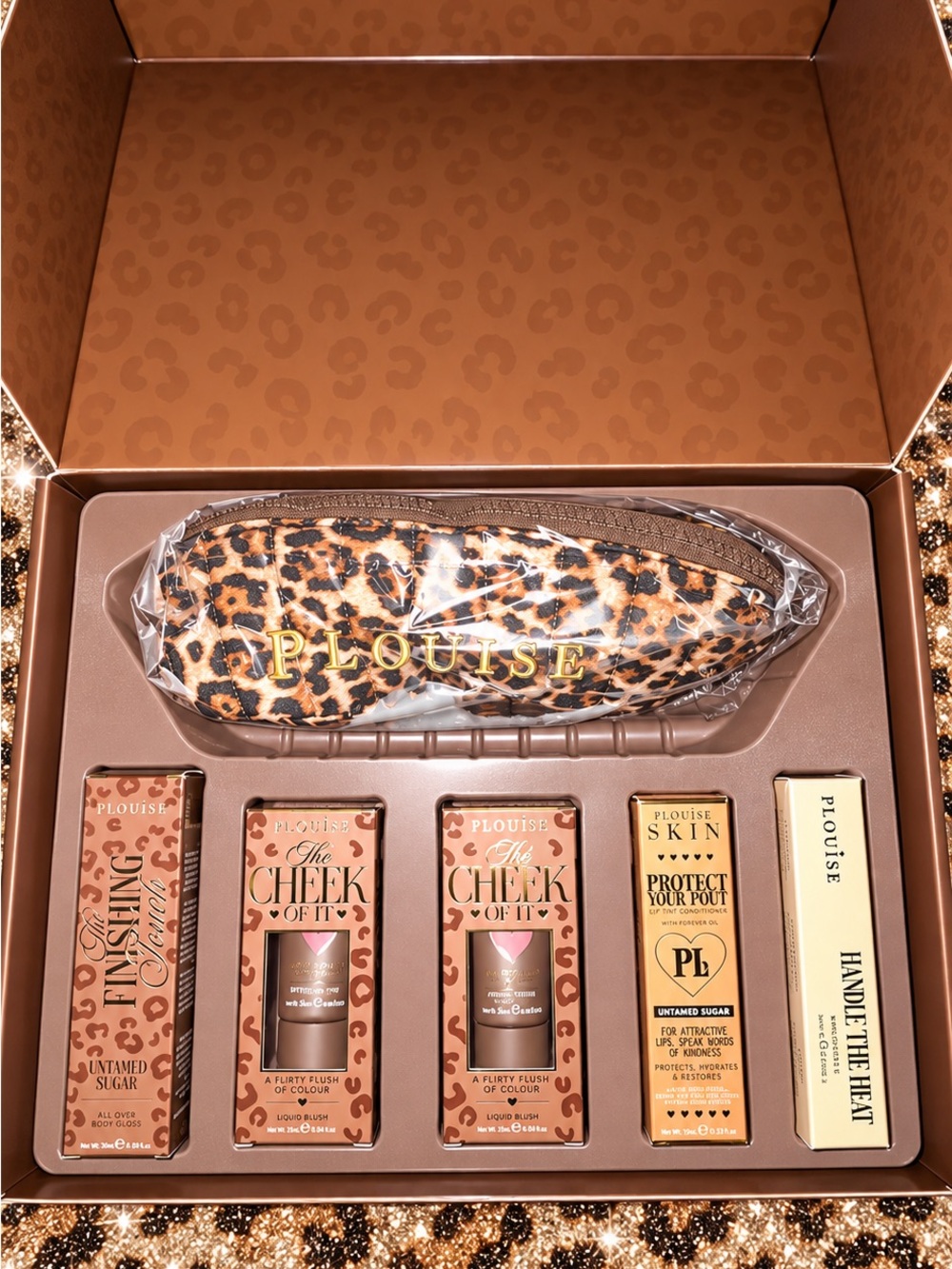 P.Louise Hot Spot Cheetah Set NIB